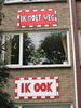 Hilversum, Erfgooiersstraat; posters t.g.v. geplande afbraak