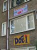 Hilversum, Erfgooiersstraat; posters t.g.v. geplande afbraak