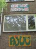 Hilversum, Erfgooiersstraat; posters t.g.v. geplande afbraak